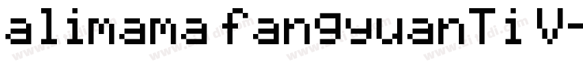 alimama fangyuanTi V字体转换